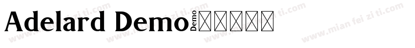 Adelard Demo字体转换
